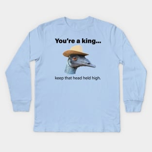 Emu King Kids Long Sleeve T-Shirt